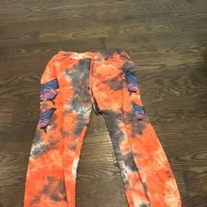 Tye Dye butterfly sweatpants